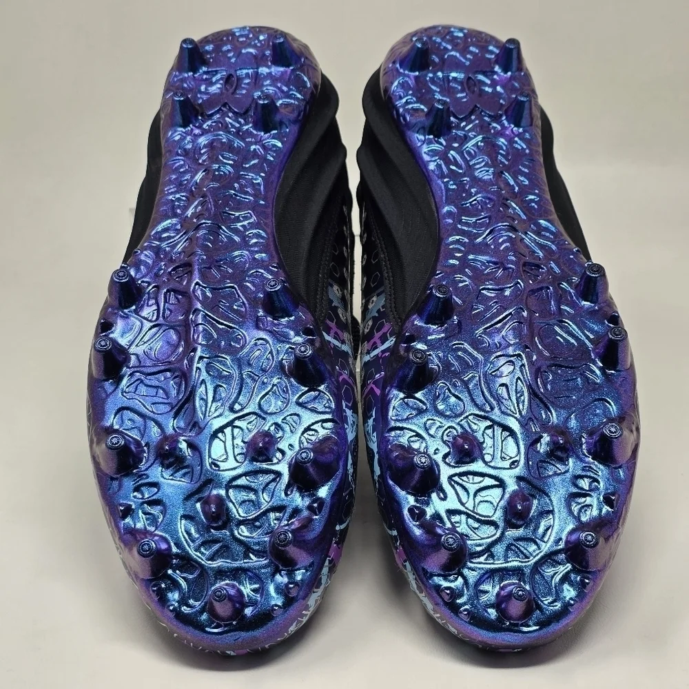Under Armour Football Cleats Men Sz 14 Blur Smoke 2.0 Vibranium Justin Jefferson